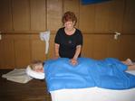 Debut du massage:  cocooning